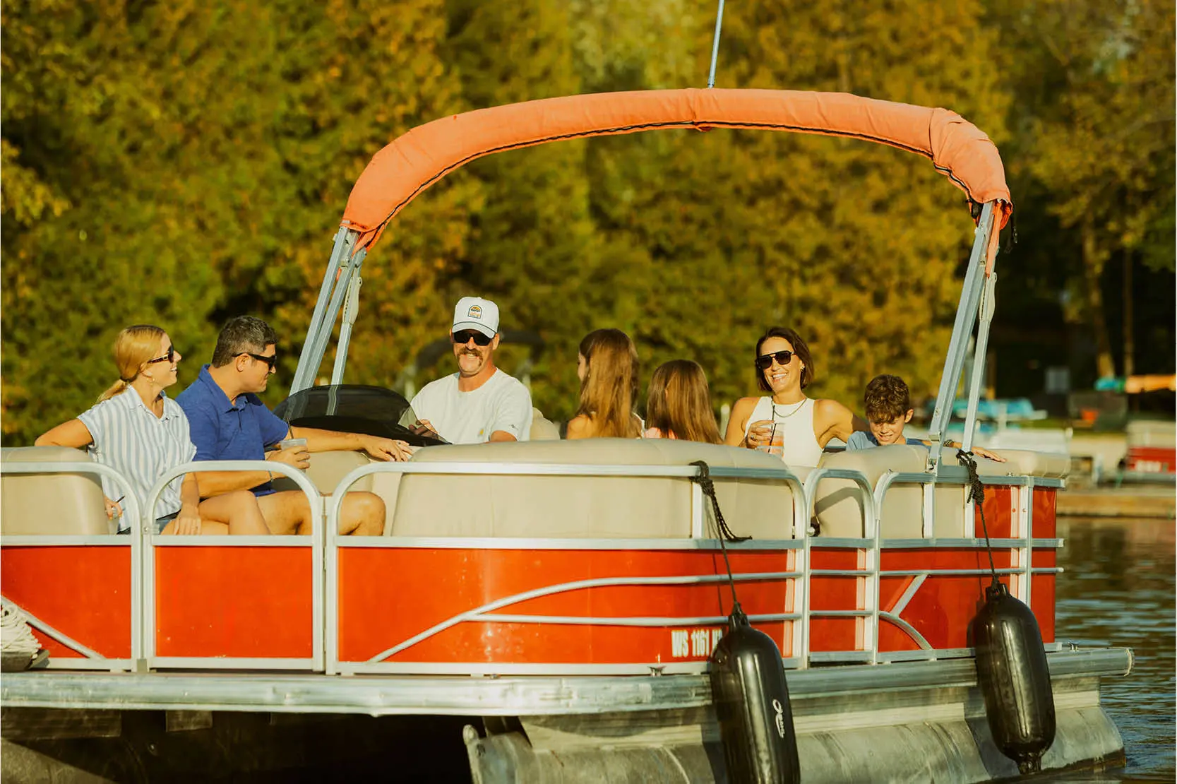 Two‑hour pontoon rental for up to 10 people at The Osthoff Resort & Spa