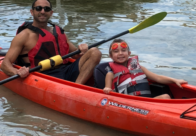 Father & daughter Kayaking