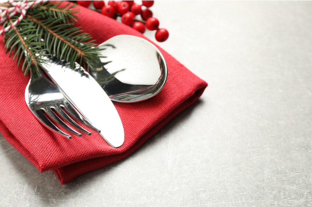 Christmas Brunch at The Osthoff Resort featuring festive holiday dishes, elegant décor, and family celebration
