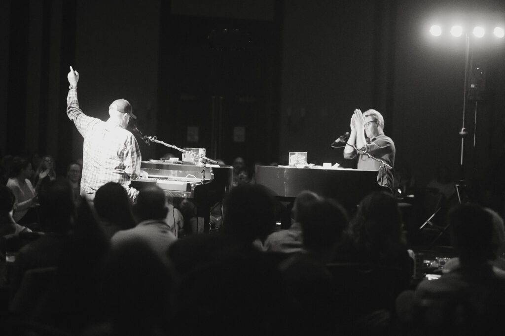 Double the Fun Dueling Pianos show at The Osthoff Resort featuring high‑energy musical entertainment and audience interaction