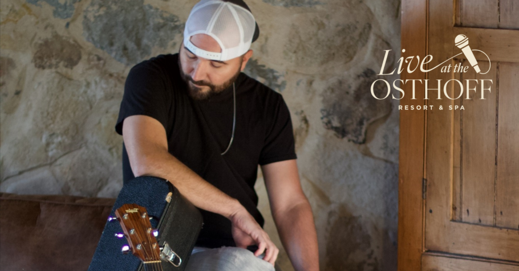 Jacob Fannin performing live music at The Osthoff Resort & Spa in Elkhart Lake.