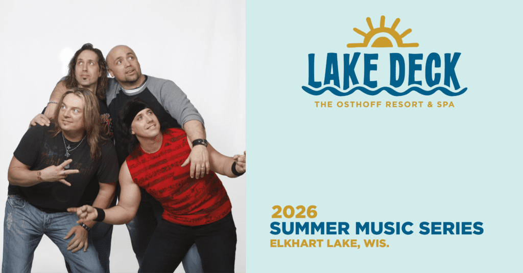 Live music on the lakefront at The Osthoff Resort featuring Bazooka Joe