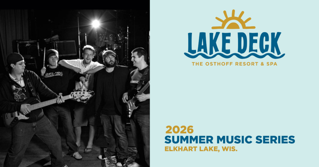 Live music on the lakefront at The Osthoff Resort featuring Bowser