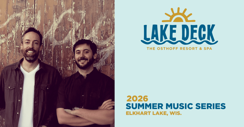 Live music on the lakefront at The Osthoff Resort featuring Burgundy Ties Band