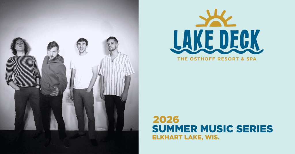Live music on the lakefront at The Osthoff Resort featuring Cold Soda Club