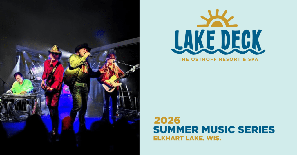 Live music on the lakefront at The Osthoff Resort featuring Eight Second Ride
