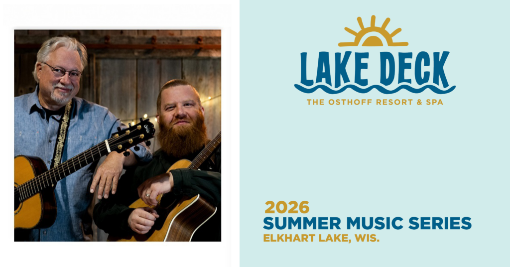 Live music on the lakefront at The Osthoff Resort featuring the Hipp‑Jones Duo