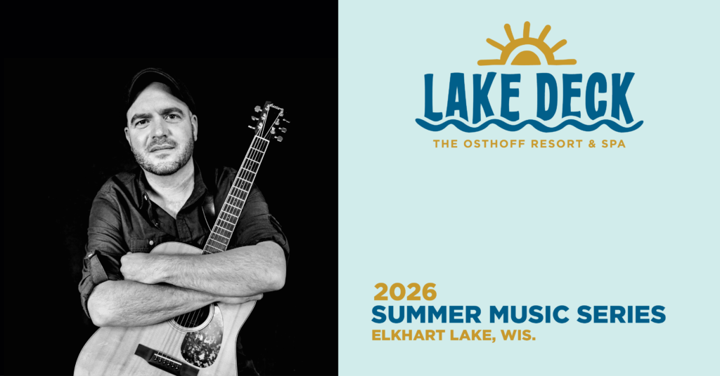Live music on the lakefront at The Osthoff Resort featuring Mark Croft