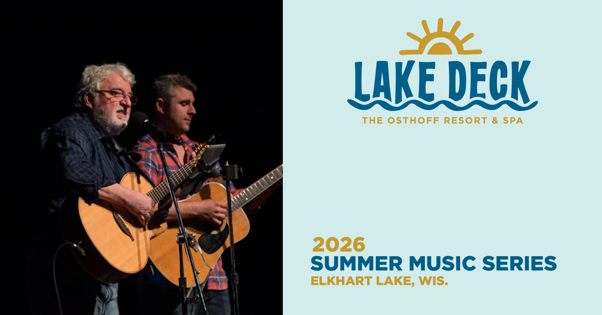 Live music on the lakefront at The Osthoff Resort featuring The Abler Boys