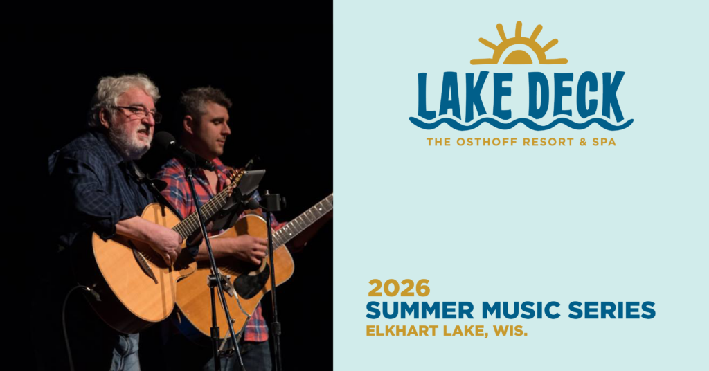Live music on the lakefront at The Osthoff Resort featuring The Abler Boys