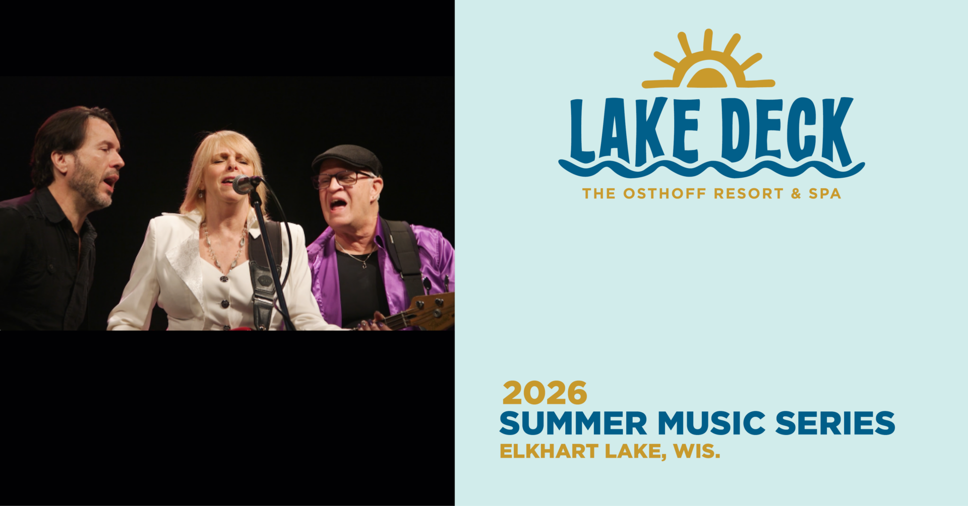 Live music on the lakefront at The Osthoff Resort featuring Until Dawn