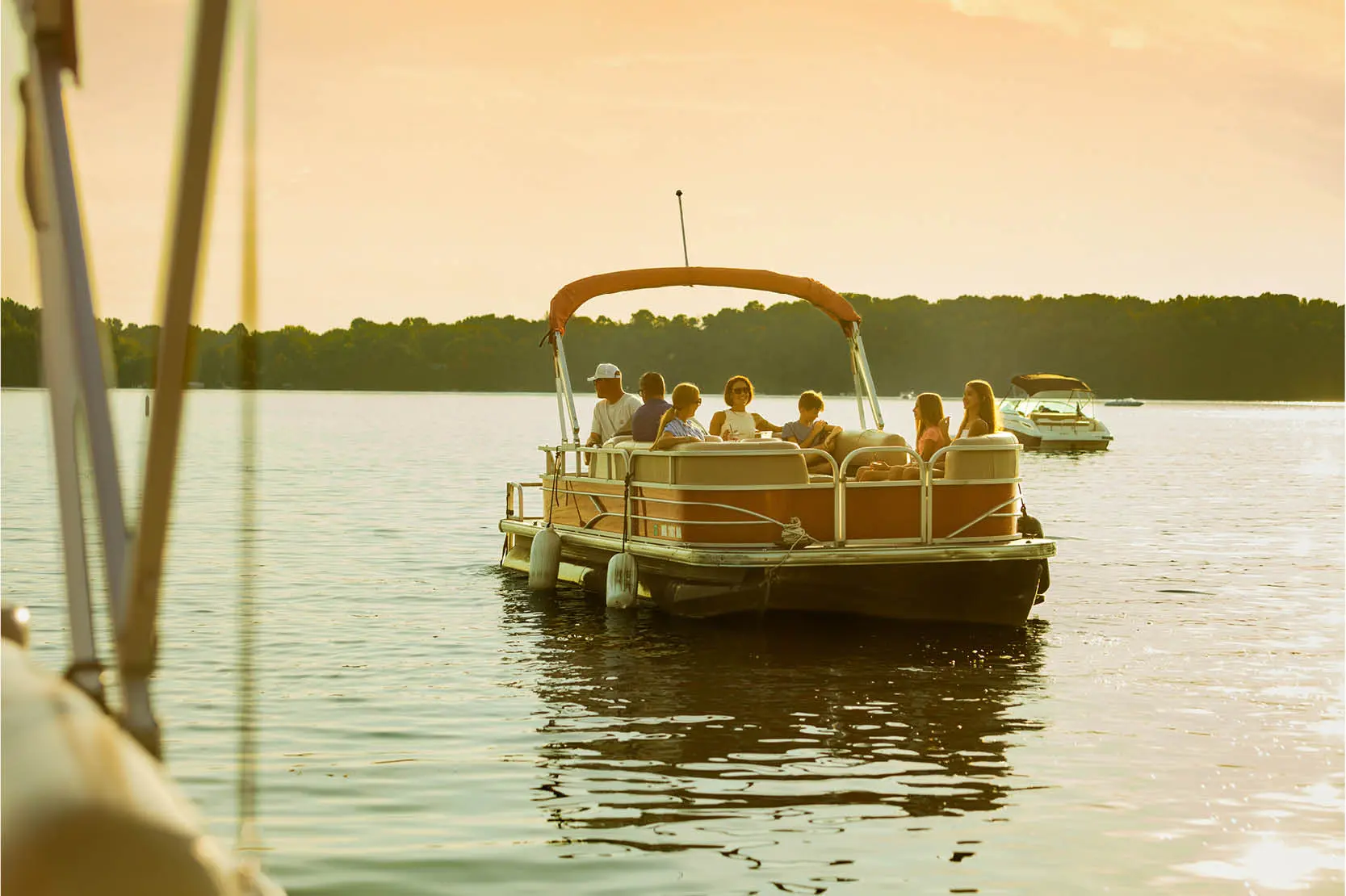 Two‑hour evening pontoon rental for up to 10 people at The Osthoff Resort & Spa