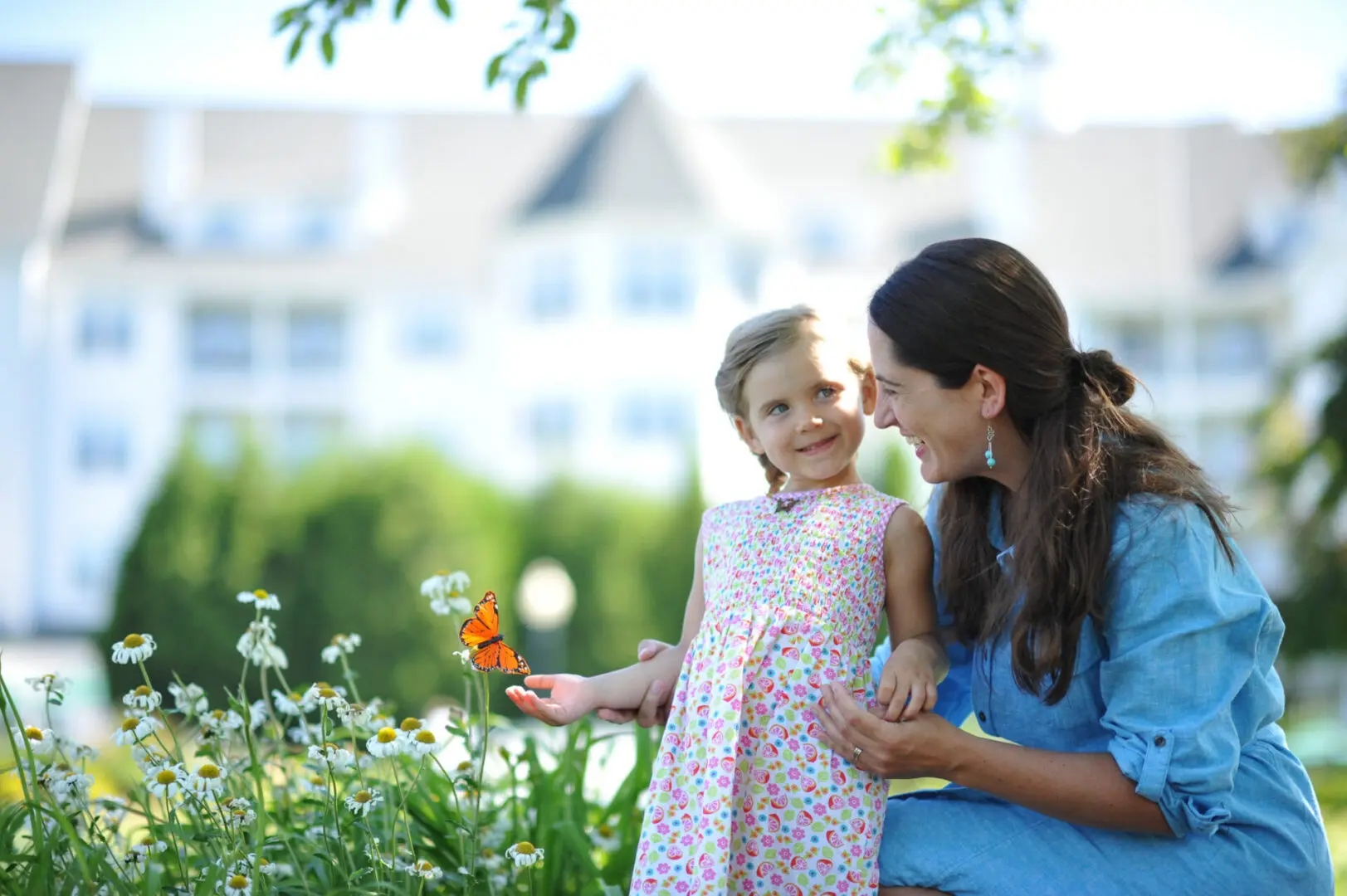 Family enjoying spring break together at The Osthoff Resort & Spa, creating memorable moments in a scenic lakeside setting.