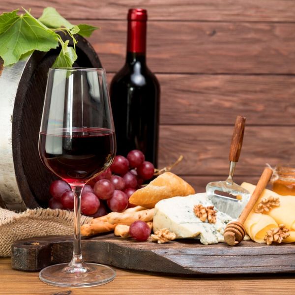 Wine and cheese pairing class at The Osthoff Resort Cooking School
