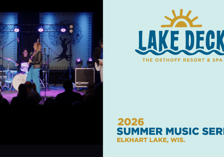 Live music on the lakefront at The Osthoff Resort featuring Arilya