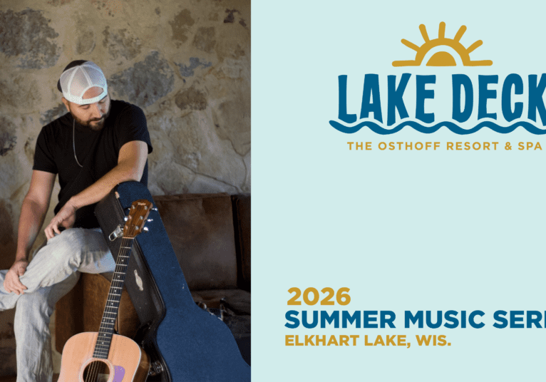 Live music on the lakefront at The Osthoff Resort featuring Jacob Fannin