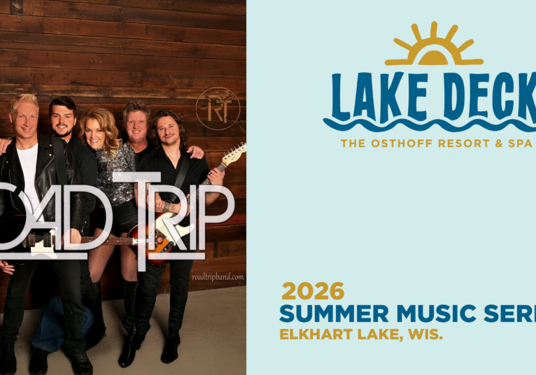 Live music on the lakefront at The Osthoff Resort featuring Road Trip