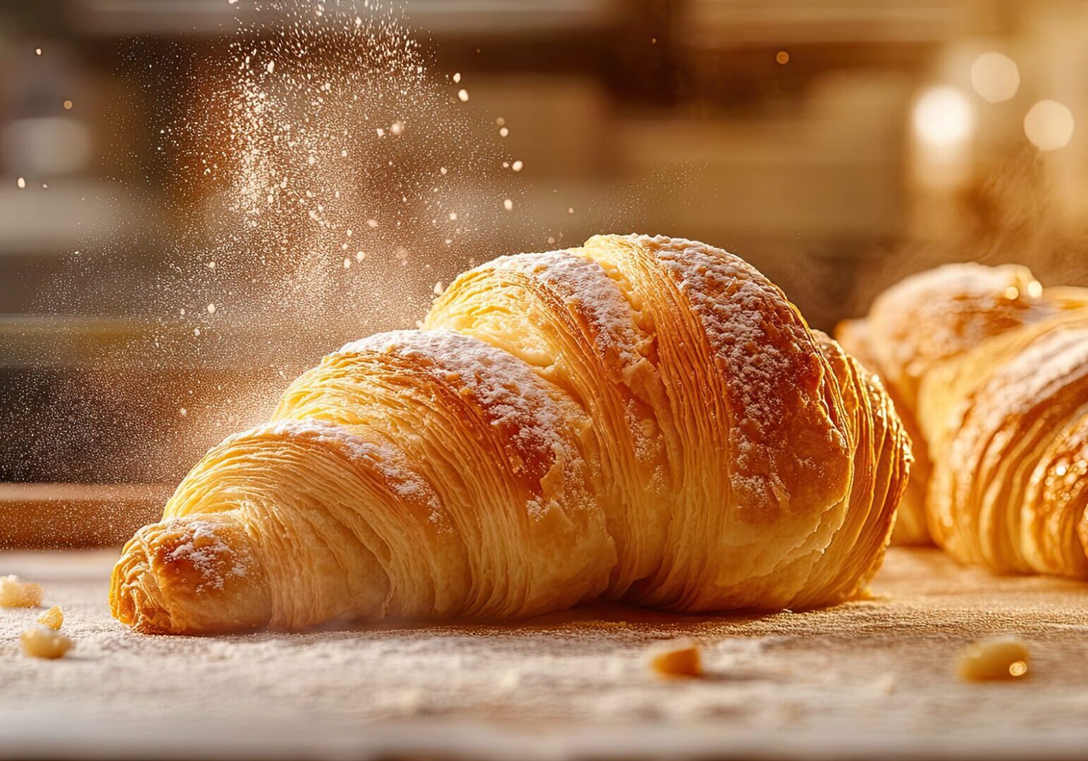 French croissant cooking class at The Osthoff Resort featuring croissants, pain au chocolat, and kouign‑amann.