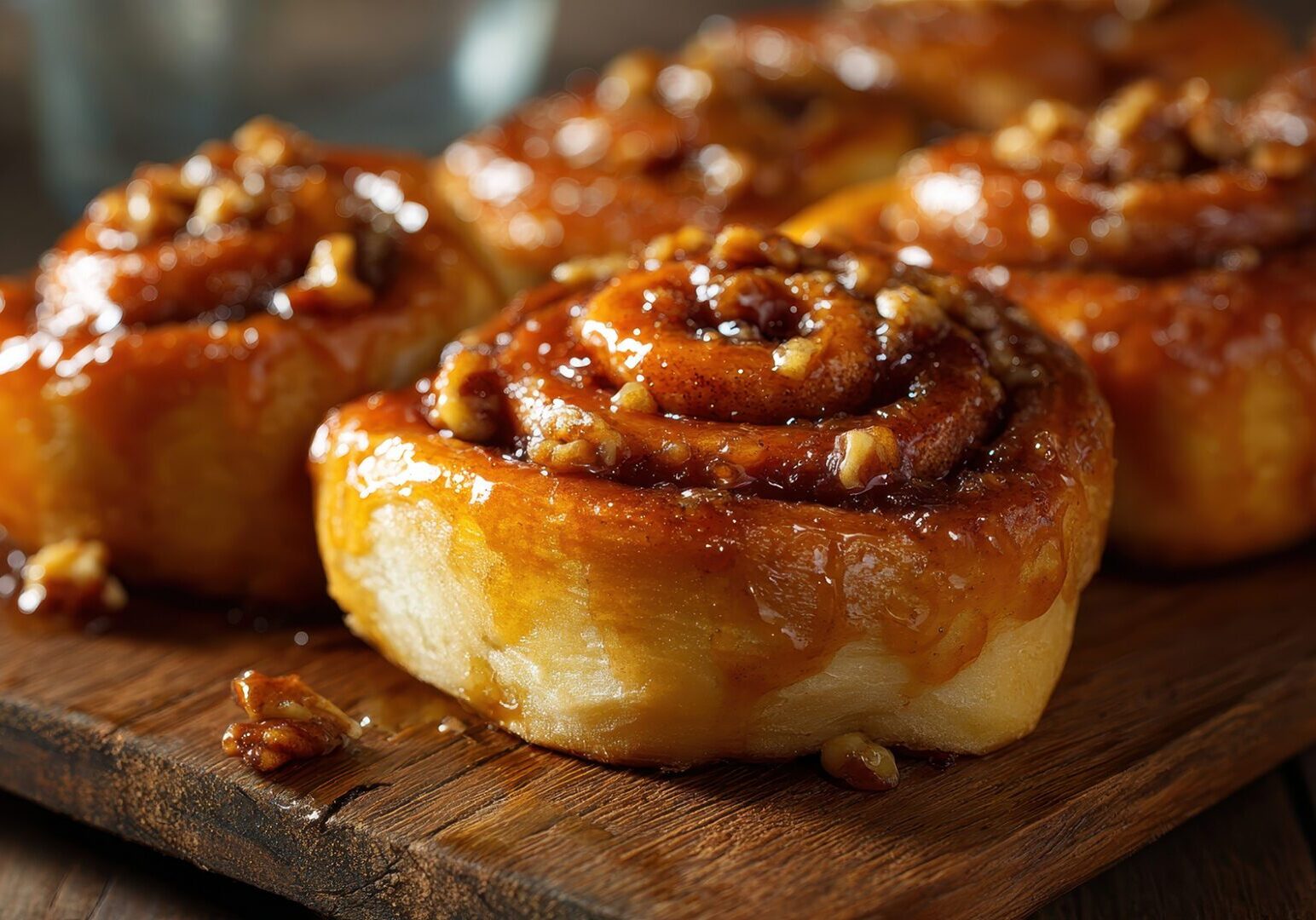 Holiday baking class at The Osthoff Resort featuring sticky buns, cinnamon rolls, yule log, meringue mushrooms, and edible moss.