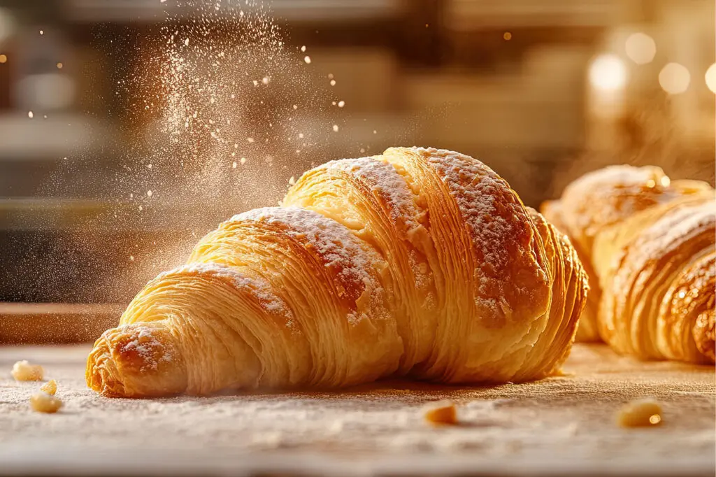 French croissant cooking class at The Osthoff Resort featuring croissants, pain au chocolat, and kouign‑amann.