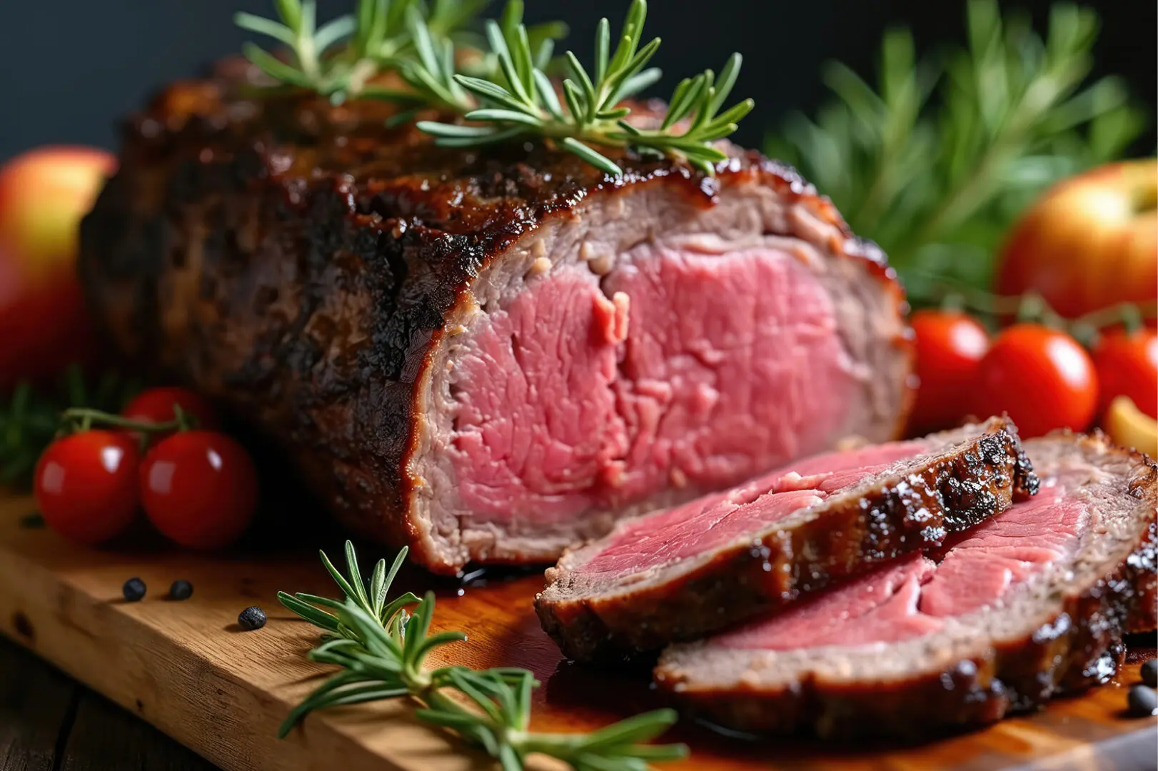Holiday dinner cooking class at The Osthoff Resort featuring roasted prime rib, popovers, festive holiday sides, and apple‑cranberry bread pudding.